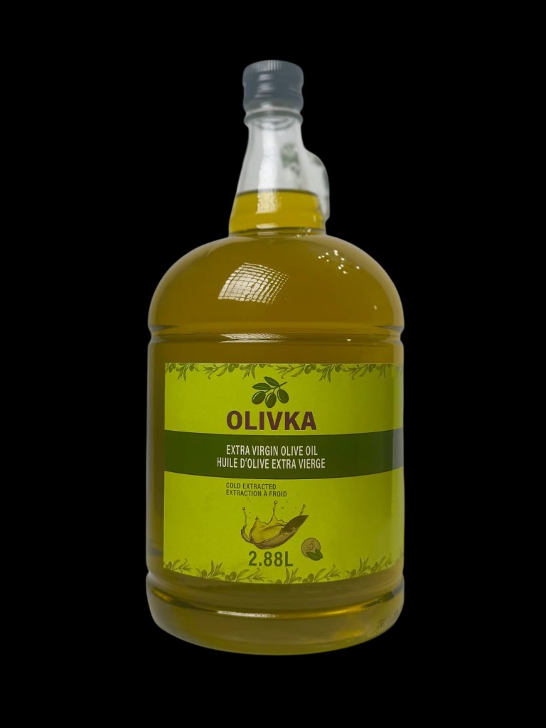 Olivka 2.88 liter jug, front label